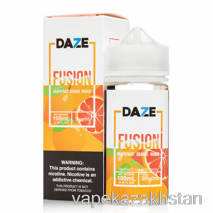 Vape Disposable Grapefruit Orange Mango - 7 Daze Fusion - 100mL 0mg